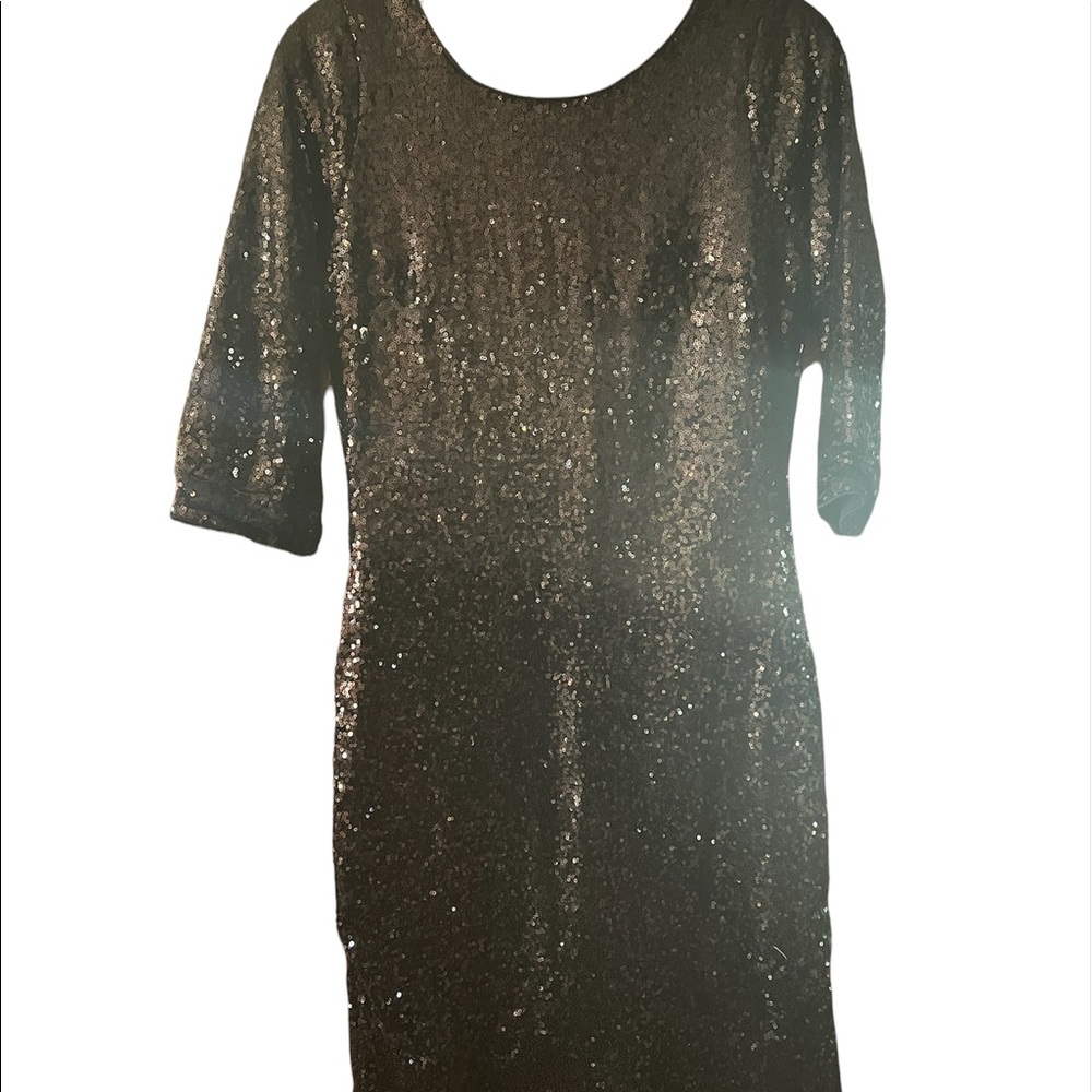Just me Black sequin dress